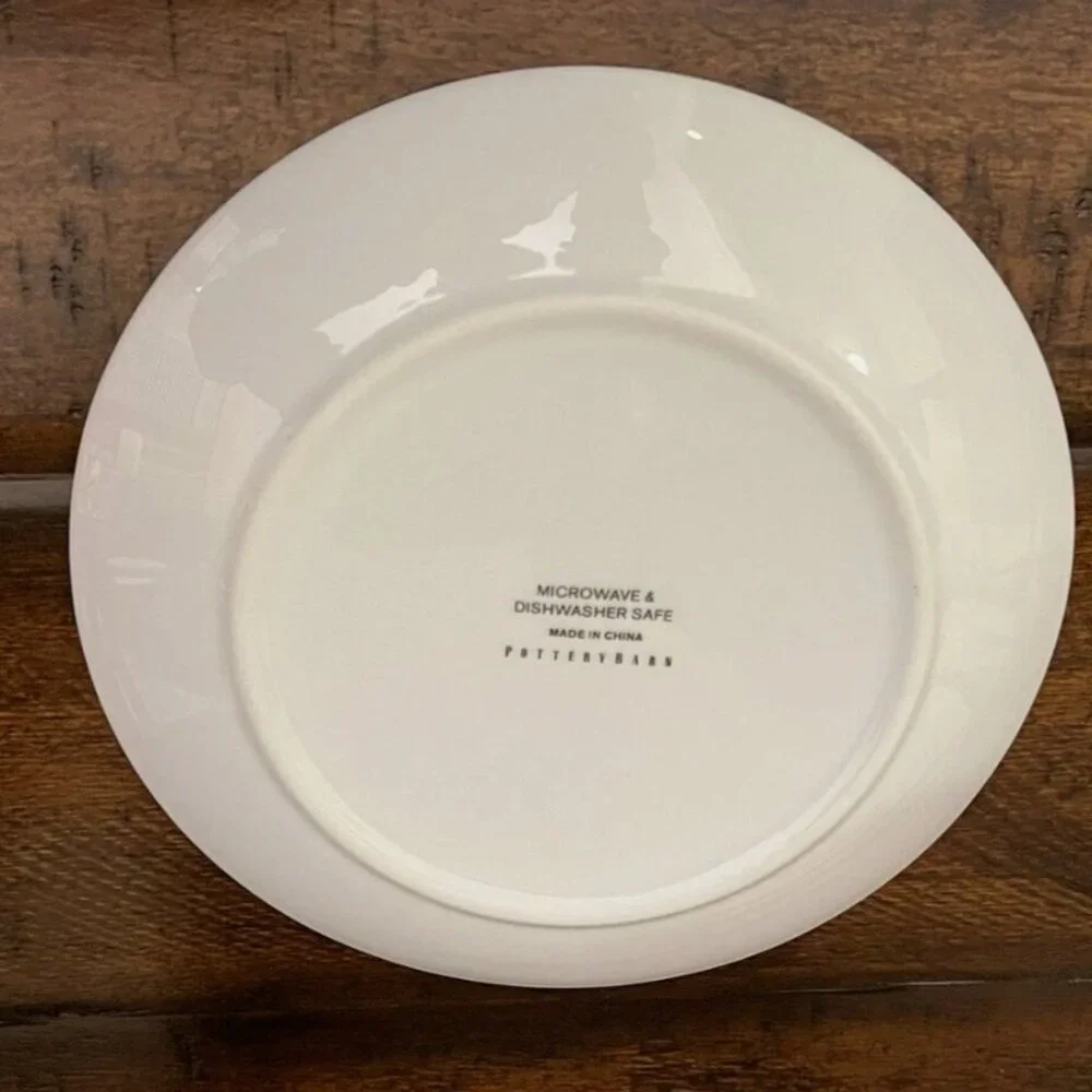 NEW S4 Pottery Barn Woody Car Appetizer Plates | Christmas Dessert Snack Plate